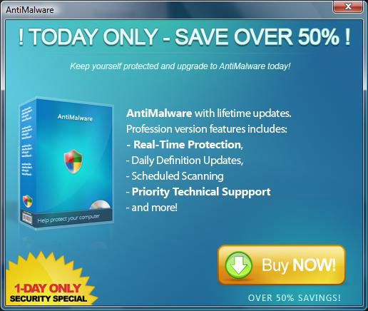 AntiMalware advert