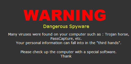Spyware Warning Wallpaper
